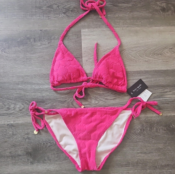 kate spade Other - Kate Spade Halter Bikini Top & Classic Bikini Bottom 2 Pieces Swimsuit XL NWT
